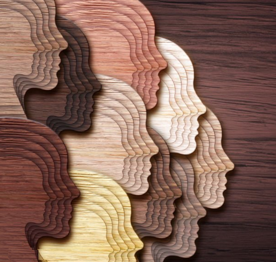 faces looking right